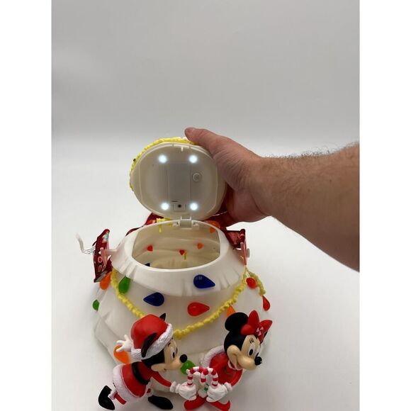 Disney Parks White Christmas Tree Light-UP Popcorn Bucket Mickey 2020 - Picture 5 of 9
